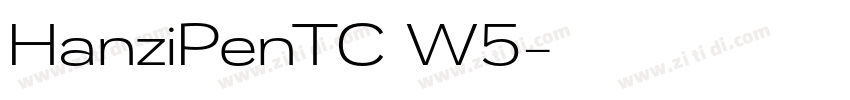 HanziPenTC W5字体转换